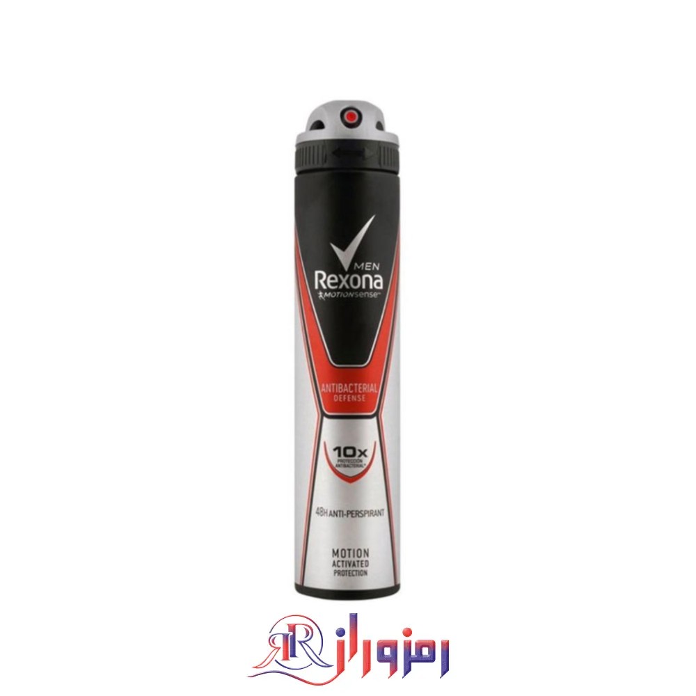 اسپری ضد تعریق مردانه رکسونا antibacterial defense حجم 200 میل،خرید و قیمت اسپری ضد تعریق مردانه رکسونا antibacterial defense حجم 200 میل